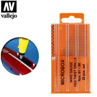 Vallejo Tools: Microbox drill set (20) 61-80