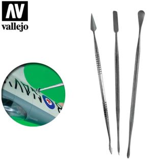 Vallejo Tools: Set of 3 Stainless Steel Carvers