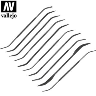 Vallejo Tools: Set of 10 Curved Files