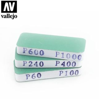 Vallejo Tools: Set of 3 Flexi Sanders Dual-Grit (80x30x12mm)