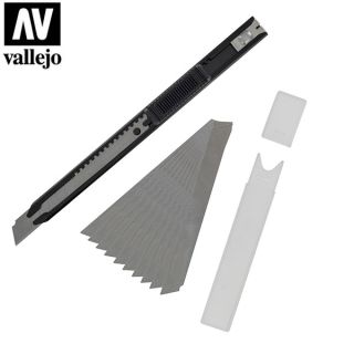 Vallejo Tools: Slim Snap-Off Knife & 10 Blades